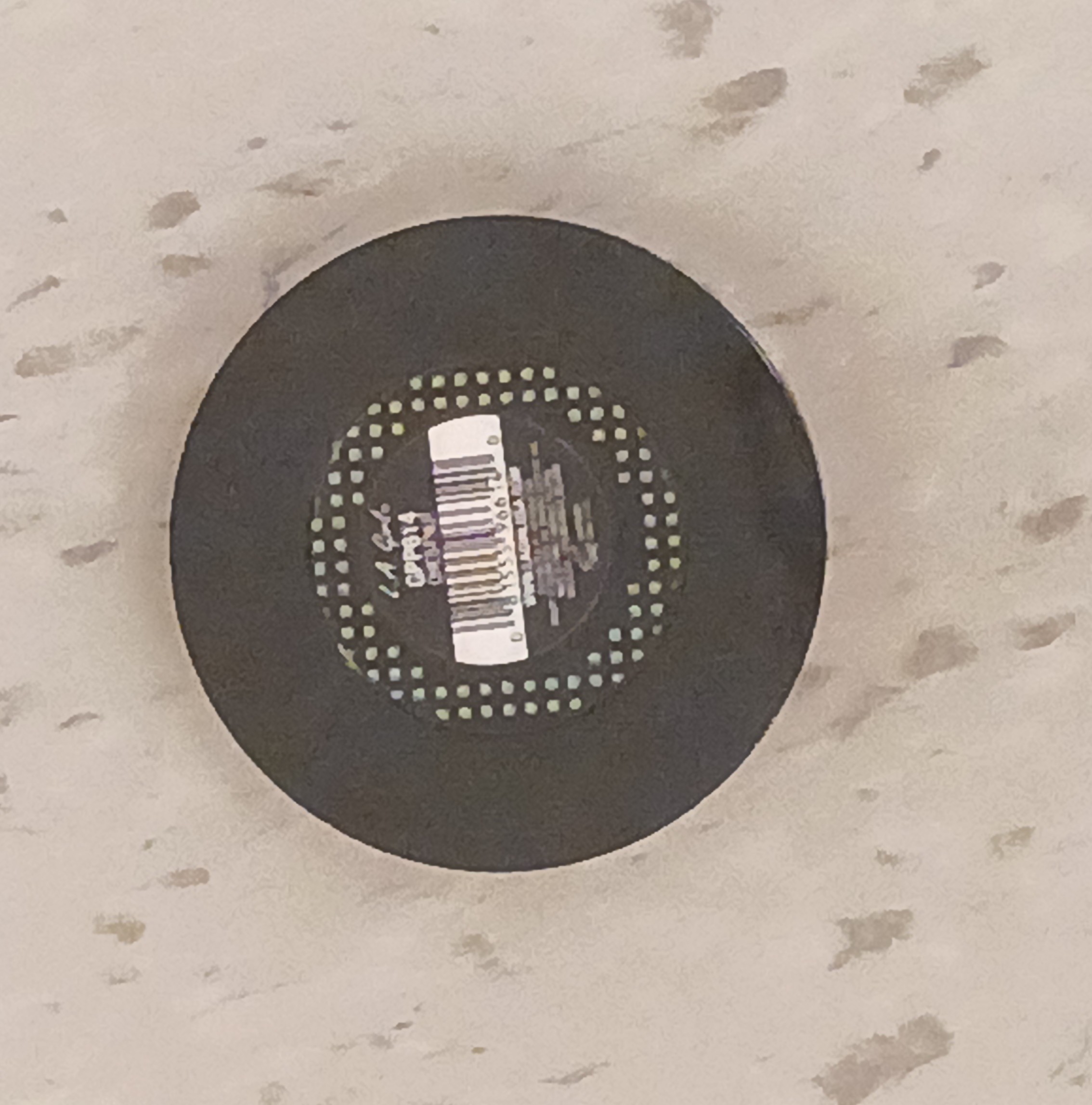 Back of makeup container that would be used for the circuit