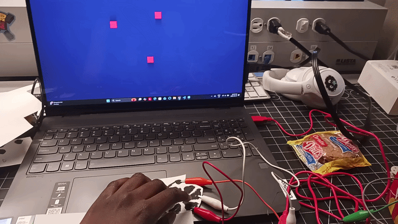 Using fifth graphite painting to control code from activity one