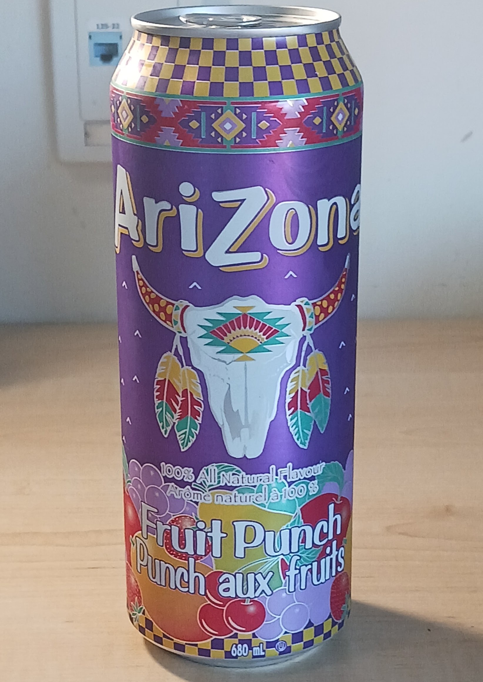Front view of an Arizona can that I will be using as one of my primitives