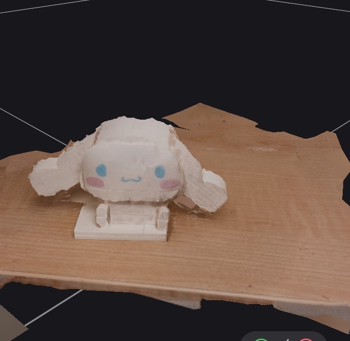 Scan of object in alternative 3d scanner